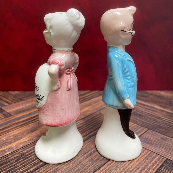 Vintage (50's/60's) Enesco "You and Your Once More for Ol' Times Sake" Shakers - Picture 4 of 9